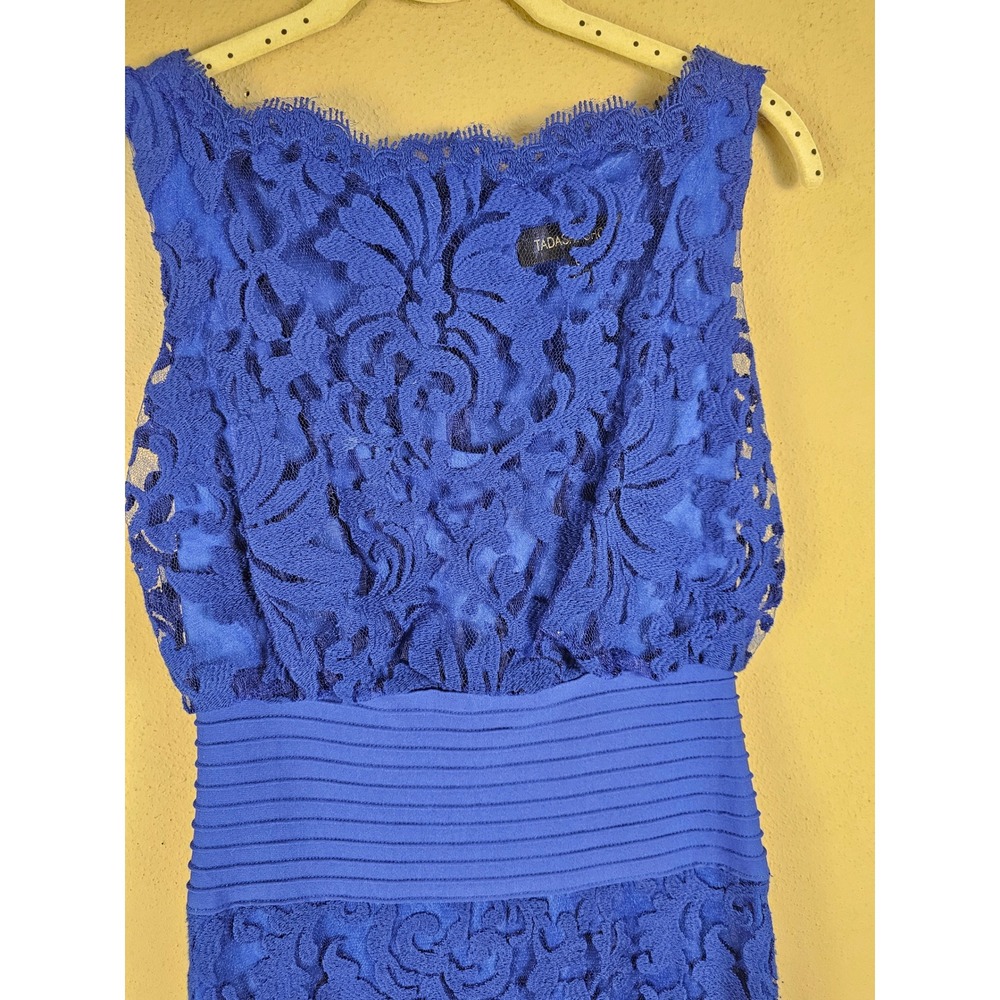 Tadashi Shoji Womens‎ Royal Blue Blouson Gown 0 - Picture 3 of 7